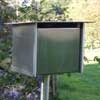 Contemporary stainless steel letterbox